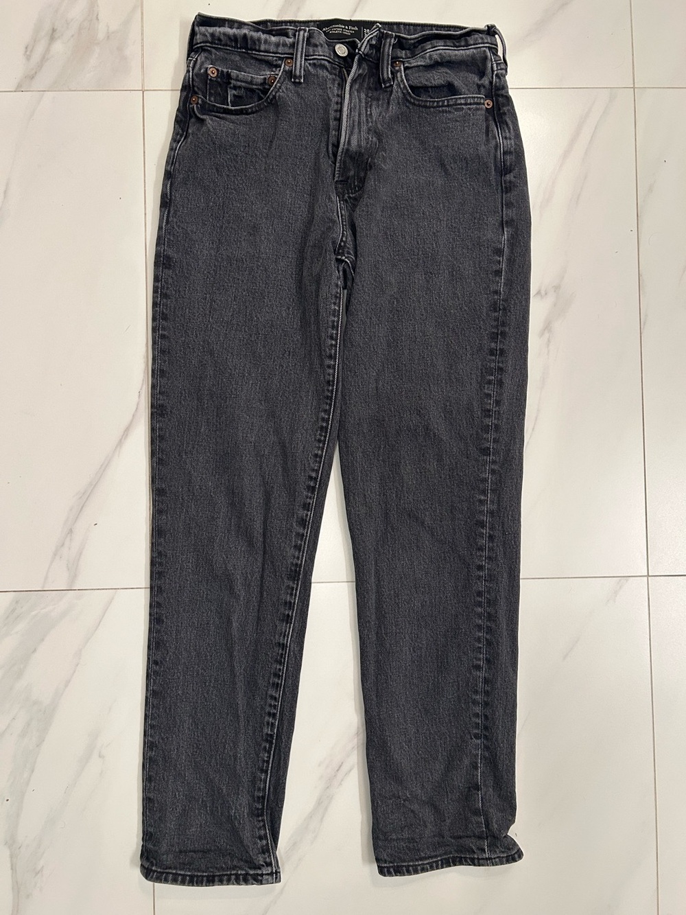 Abercrombie & Fitch Vintage Stretch Black Denim Jeans